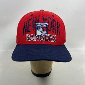 NEW YORK RANGERS Hat Adult OS REEBOK NYR Face Off Wool Blend Twill Snapback Red